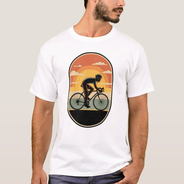 Retro Cycling Badge Tee (Front)