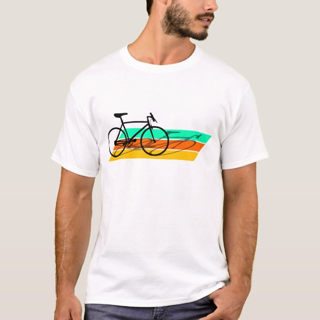Retro Cycling bike T-shirt (Front)