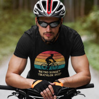 Retro Cycling Sunset Custom Triathlon