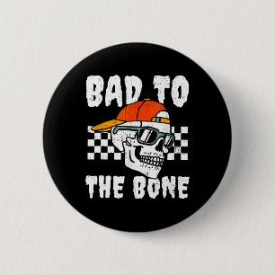 Retro D To The Bone Funny Skull Halloween Costume 6 Cm Round Badge