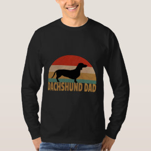 Retro Dachshund Vintage Dachshund Dad Wiener Dog T-Shirt