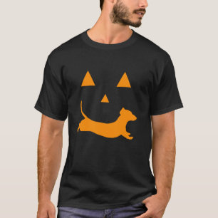 Retro Dachshund Witch Dog Spooky Season Halloween  T-Shirt