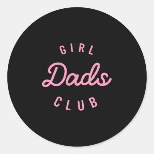 Retro Dad Club Mens Fathers Day Matching Family  Classic Round Sticker