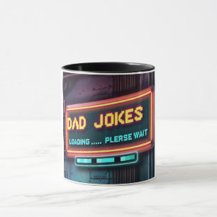 Retro Dad Jokes Loading Design Mug