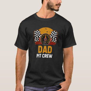 Retro Dad Pit Crew Car Racer Family Matching Racin T-Shirt