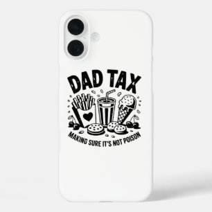 Retro Dad Tax Distressed Snack Art iPhone 16 Plus Case