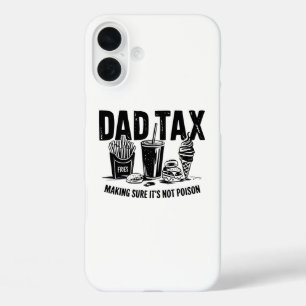 Retro Dad Tax Distressed Snack Art iPhone 16 Plus Case