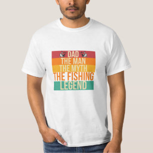 Retro Dad the Fishing Legend Father's Day  T-Shirt