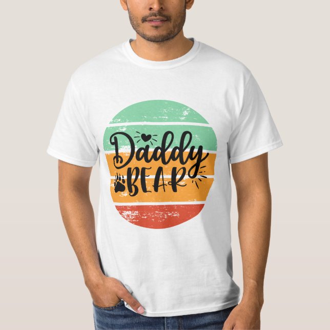 Retro Daddy Bear T-Shirt (Front)