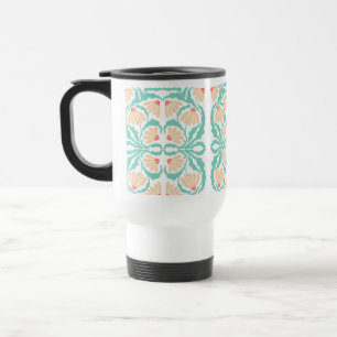 Retro Daisies Birth Flower April Travel Mug