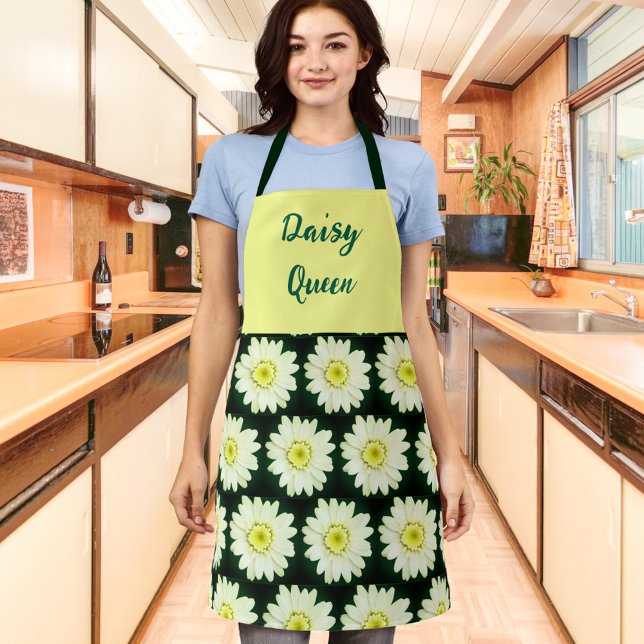 Retro  daisies in green  apron (Creator Uploaded)
