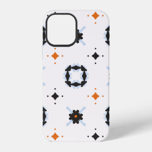Retro Daisy Floral vintage Pattern Hand Drawn, Sea iPhone 12 Case