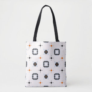 Retro Daisy Floral vintage Pattern Hand Drawn, Sea Tote Bag