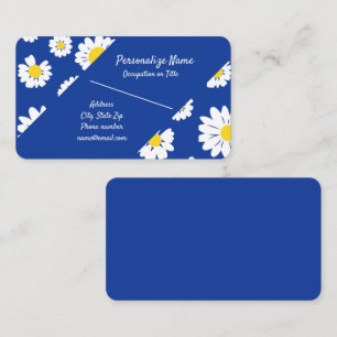 Retro Daisy Flower Garden Floral Theme Business Card