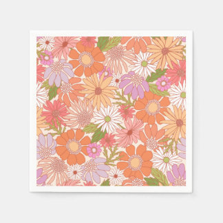 Retro Daisy Garden         Napkin
