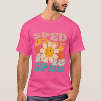 Retro Daisy Groovy Special Education Sped Teacher T-Shirt