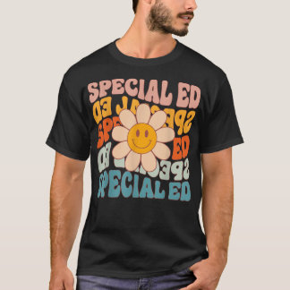 Retro Daisy Groovy Special Education SPED Teacher T-Shirt