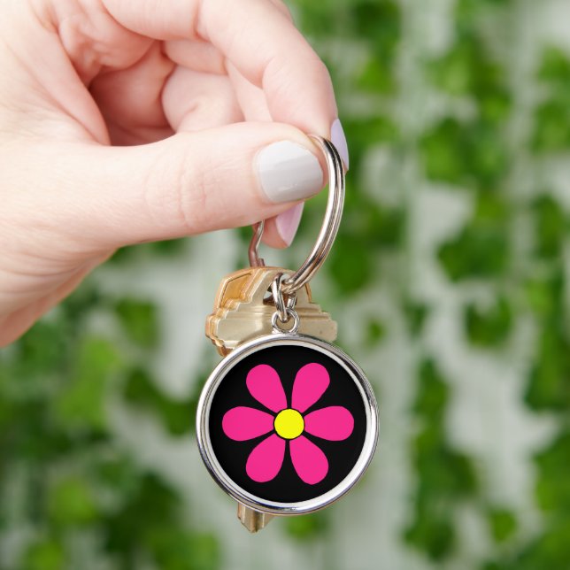 Retro Daisy Keychain (Hand)
