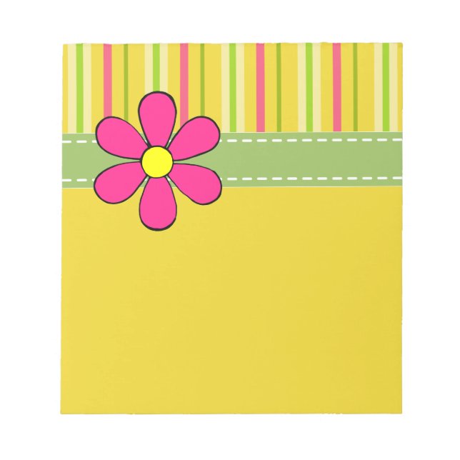 Retro Daisy Notepad (Front)