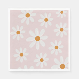 Retro Daisy Party Napkin