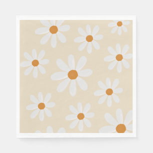 Retro Daisy Party Napkin