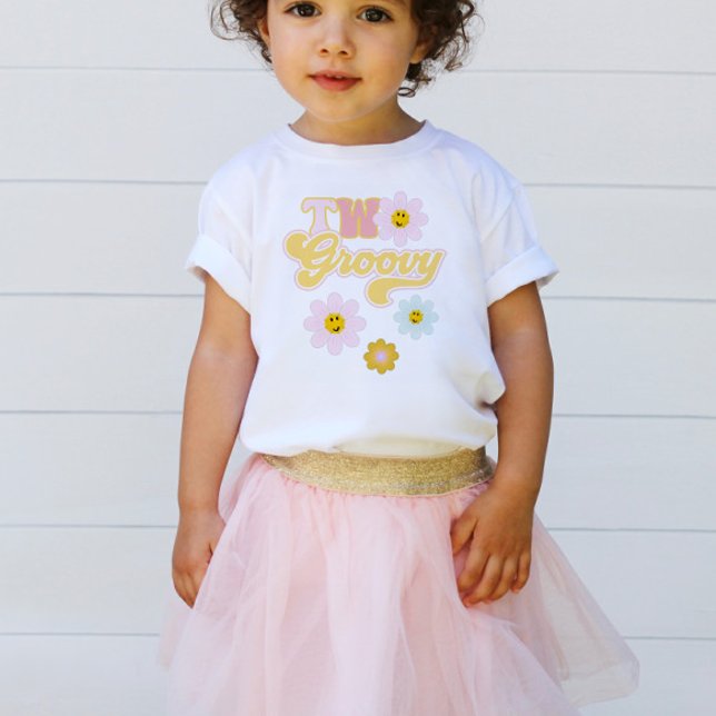 Retro Daisy Two Groovy @nd Birthday T-Shirt (Creator Uploaded)