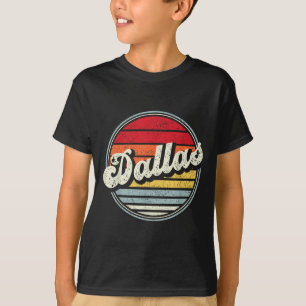 Retro Dallas Home State Cool 70s Style Sunset Men  T-Shirt
