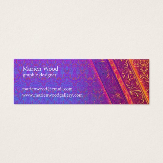 Retro Damask | Elegant Mini Business Card