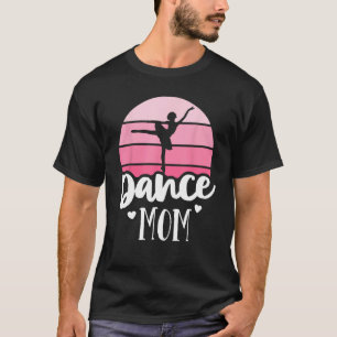 Retro Dance Mum Vintage Pink Ballerina Shirt Balle