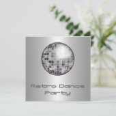 Retro Dance Party  Invitation (Standing Front)