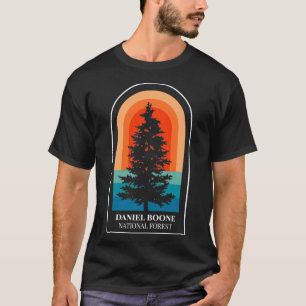 Retro Daniel Boone National Forest Kentucky Hiking T-Shirt