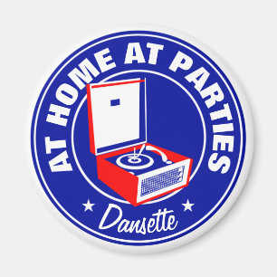 Retro Dansette Bermuda record player Fridge Magnet