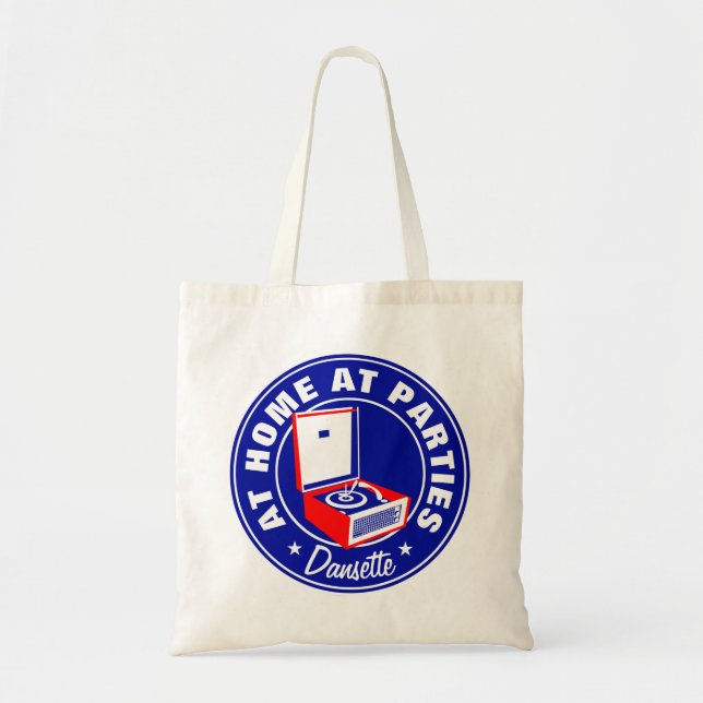 Retro Dansette Bermuda record player Tote Bag (Front)