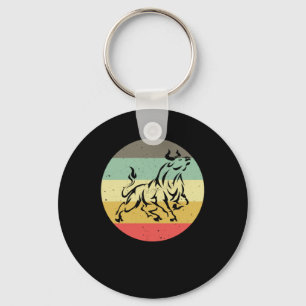 Retro Day Trading Trader Vintage Stock Market Key Ring