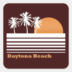 Retro Daytona Beach Stickers