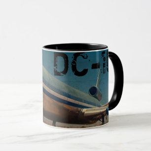 Retro DC10 Airliner Coffee Mug