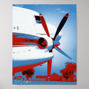 Retro DC-3 Poster