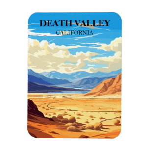 Retro Death Valley California Travel Magnet