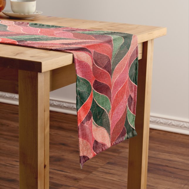 Retro decorative 70s 60s style long table runner (In Situ)