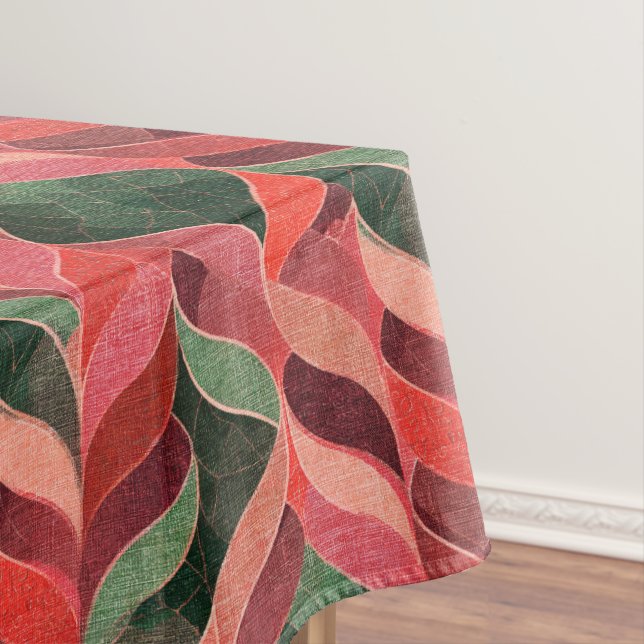 Retro decorative 70s 60s style tablecloth (In Situ)