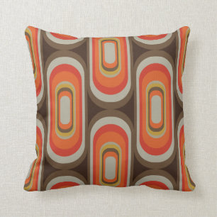 Retro decorative pillow 70s 60s style