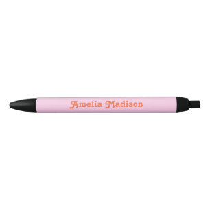 Retro Decorative Pink Orange Pen