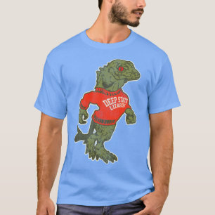 Retro Deep State Lizards Conspiracy Sports Parody T-Shirt