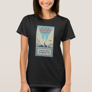Retro Defence Of Democracy Political Beginning Ww2 T-Shirt