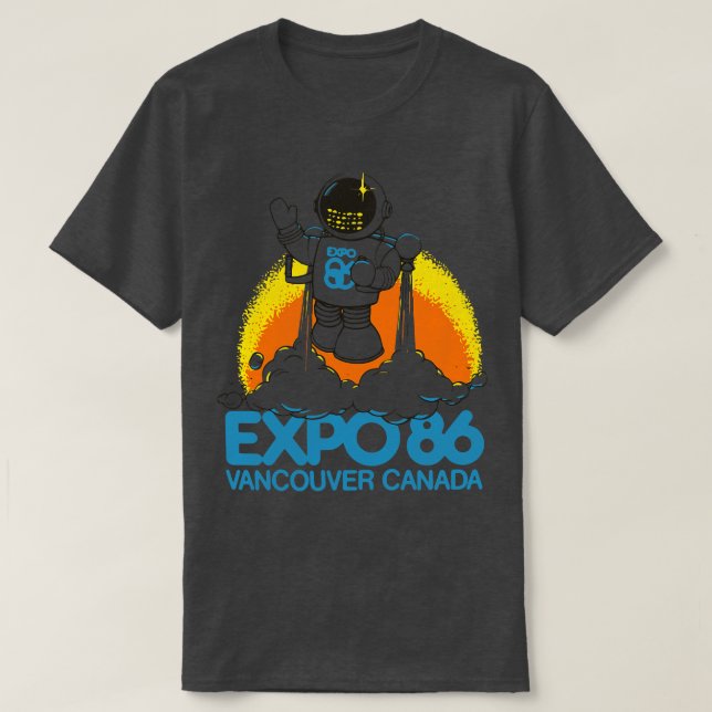 Retro Defunct Expo 86 Worlds Fair Vancouver Canada T-Shirt (Design Front)