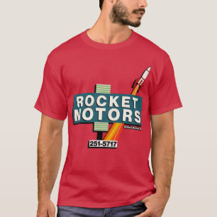 Retro Defunct Rocket Motors Auto Dealership Tulsa T-Shirt