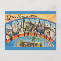 Retro Delaware Greetings  
