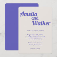 Retro Delight Perfect Purple Wedding