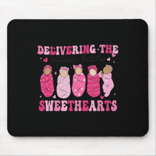Retro Delivering Cutest Little Sweethearts L And D Mouse Mat