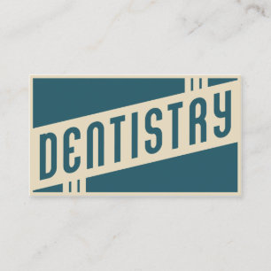 retro dentistry business card